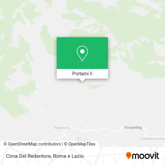 Mappa Cima Del Redentore
