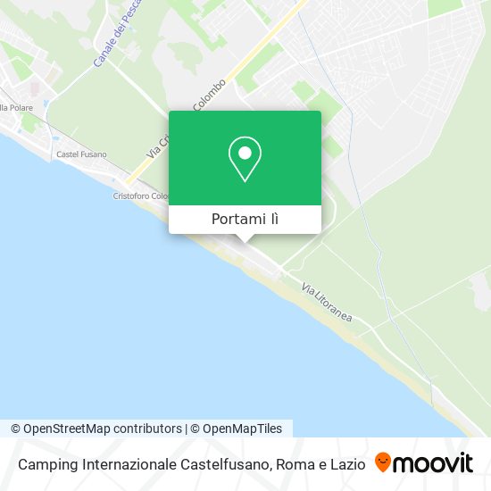 Mappa Camping Internazionale Castelfusano