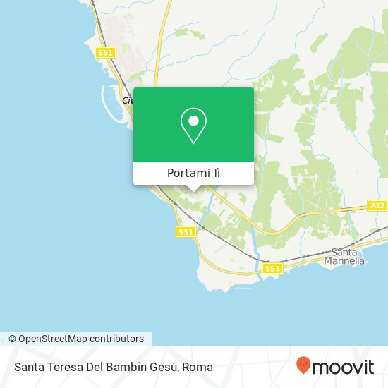 Mappa Santa Teresa Del Bambin Gesù