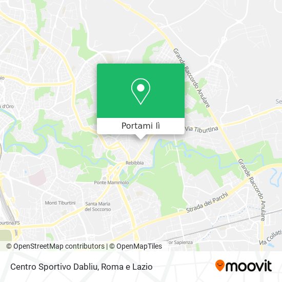 Mappa Centro Sportivo Dabliu