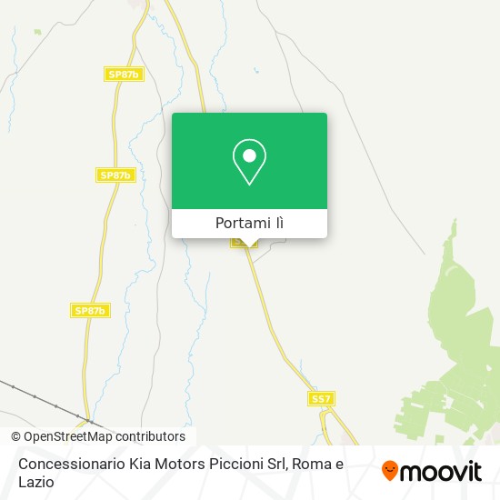 Mappa Concessionario Kia Motors Piccioni Srl