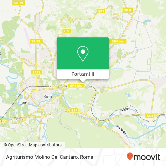 Mappa Agriturismo Molino Del Cantaro