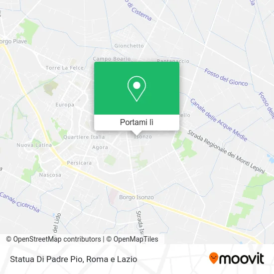 Mappa Statua Di Padre Pio