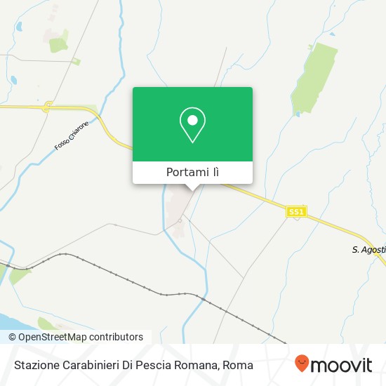 Mappa Stazione Carabinieri Di Pescia Romana