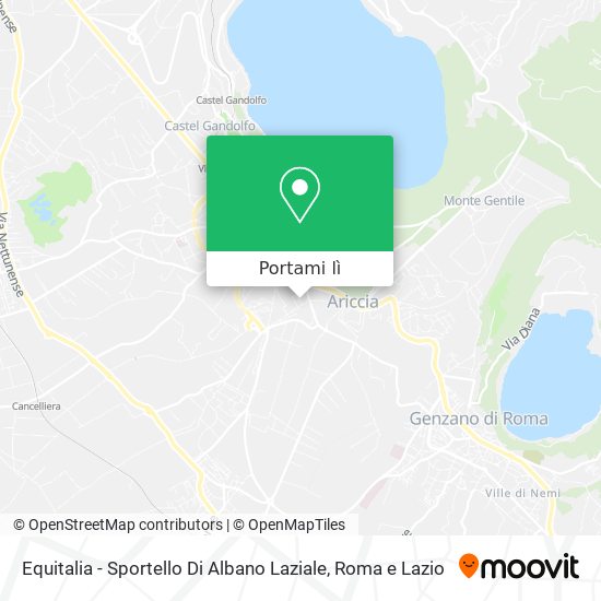 Mappa Equitalia - Sportello Di Albano Laziale