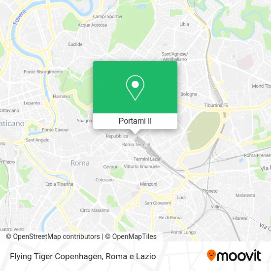 Mappa Flying Tiger Copenhagen
