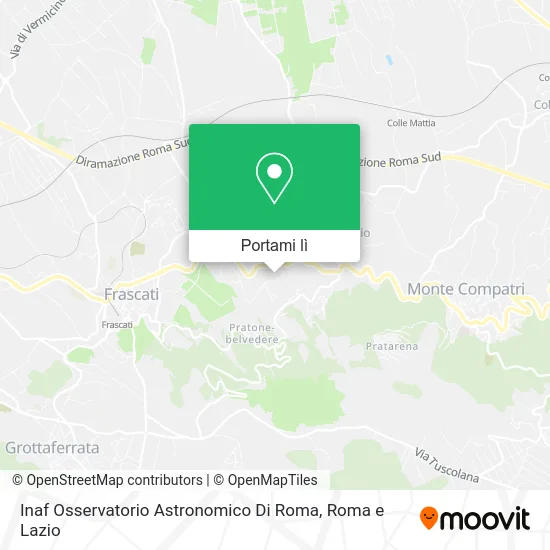 Mappa Inaf Osservatorio Astronomico Di Roma