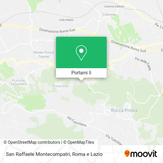 Mappa San Raffaele Montecompatri