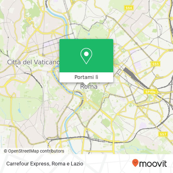 Mappa Carrefour Express