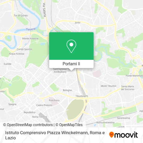 Mappa Istituto Comprensivo Piazza Winckelmann