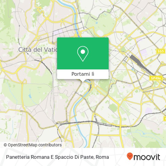 Mappa Panetteria Romana E Spaccio Di Paste