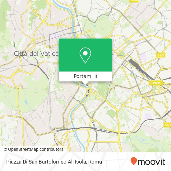 Mappa Piazza Di San Bartolomeo All'Isola