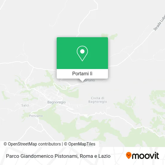 Mappa Parco Giandomenico Pistonami