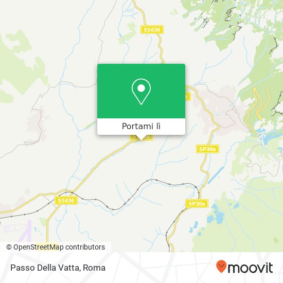 Mappa Passo Della Vatta