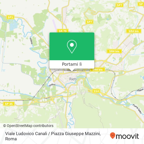 Mappa Viale Ludovico Canali / Piazza Giuseppe Mazzini