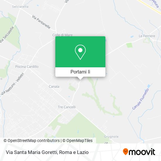 Mappa Via Santa Maria Goretti