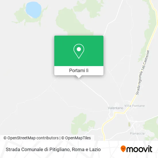 Mappa Strada Comunale di Pitigliano