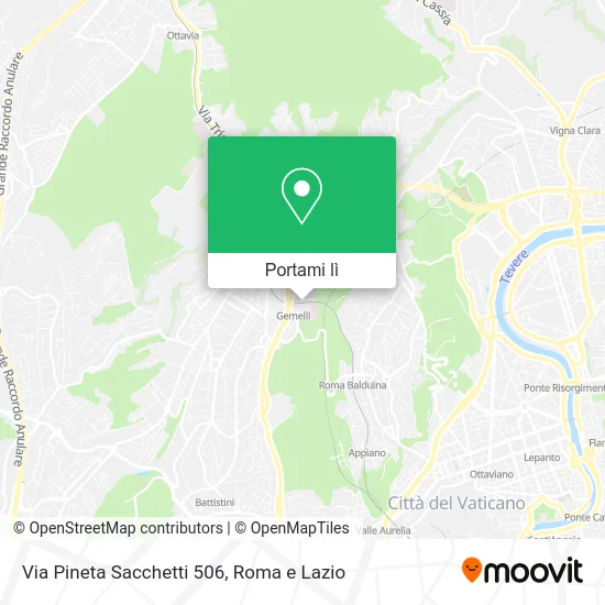 Mappa Via Pineta Sacchetti 506