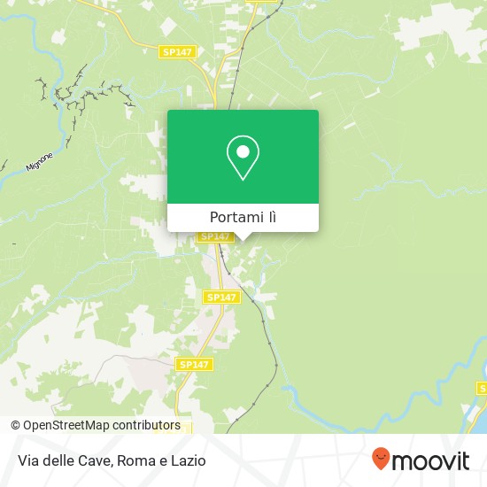 Mappa Via delle Cave