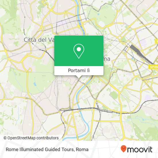 Mappa Rome Illuminated Guided Tours