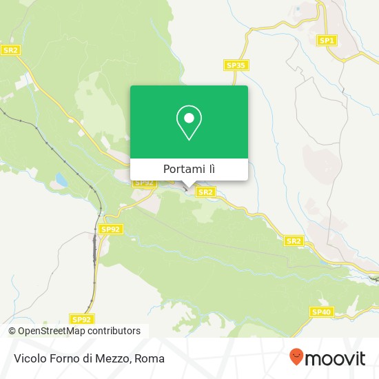 Mappa Vicolo Forno di Mezzo