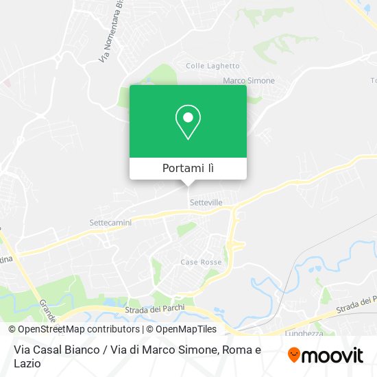 Mappa Via Casal Bianco / Via di Marco Simone