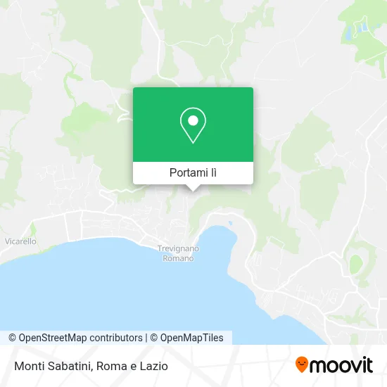 Mappa Monti Sabatini