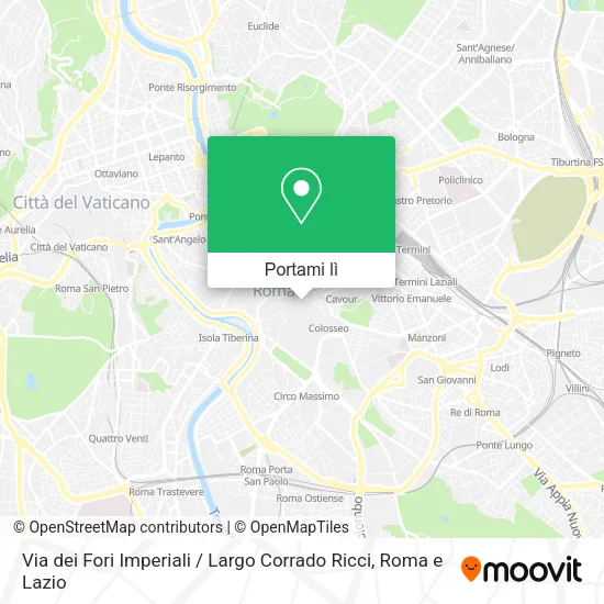 Mappa Via dei Fori Imperiali / Largo Corrado Ricci