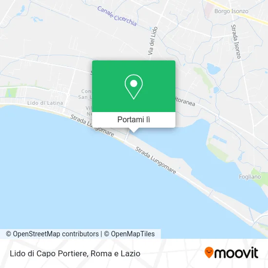 Mappa Lido di Capo Portiere