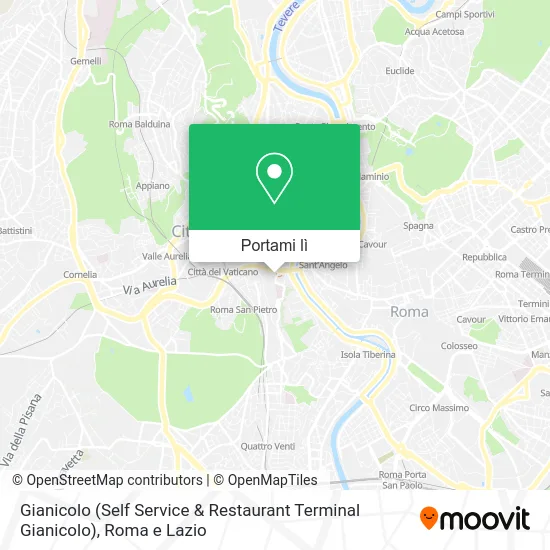 Mappa Gianicolo (Self Service & Restaurant Terminal Gianicolo)