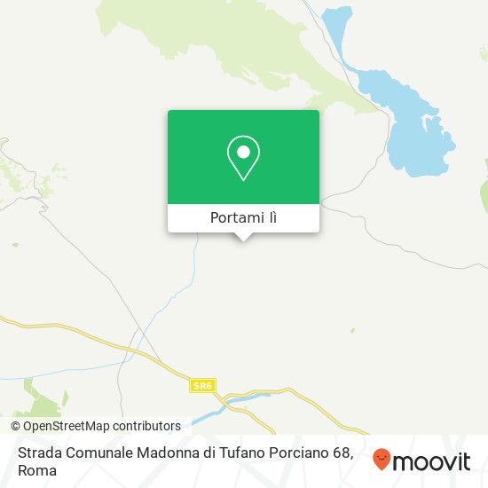 Mappa Strada Comunale Madonna di Tufano Porciano 68
