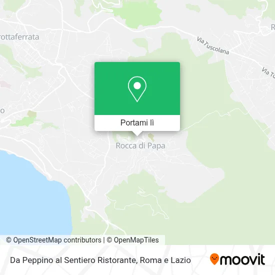 Mappa Da Peppino al Sentiero Ristorante
