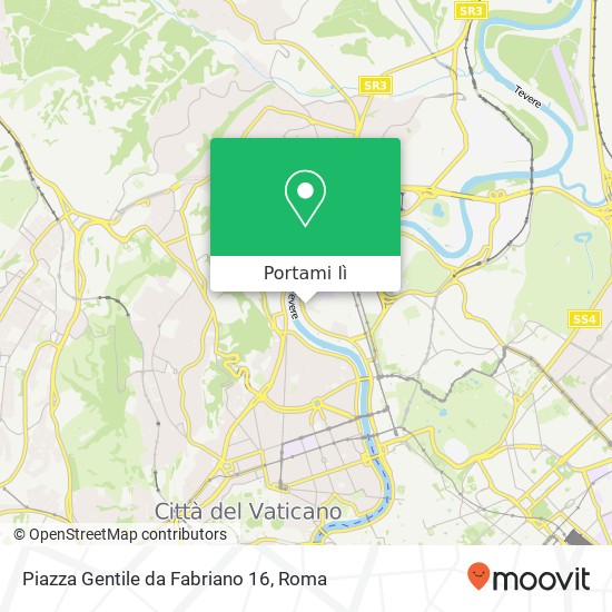 Mappa Piazza Gentile da Fabriano 16
