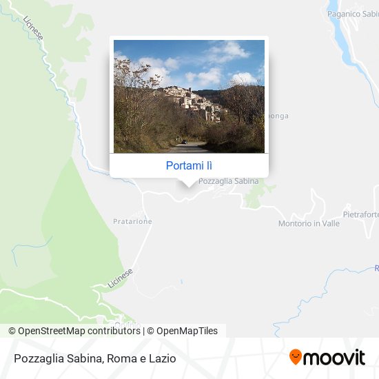Mappa Pozzaglia Sabina
