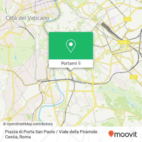 Mappa Piazza di Porta San Paolo / Viale della Piramide Cestia