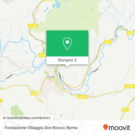 Mappa Fondazione Villaggio Don Bosco