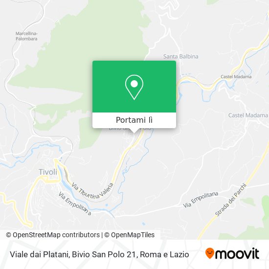 Mappa Viale dai Platani, Bivio San Polo 21