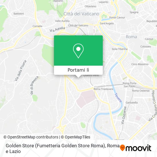 Mappa Golden Store (Fumetteria Golden Store Roma)