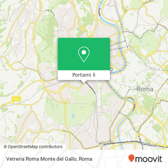Mappa Vetreria Roma Monte del Gallo