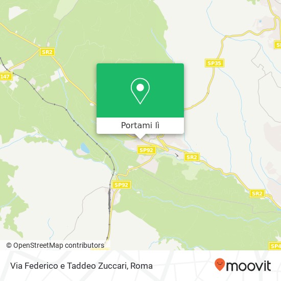 Mappa Via Federico e Taddeo Zuccari