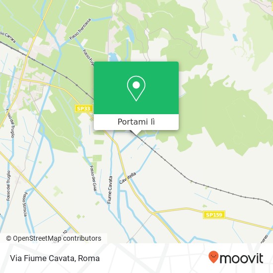 Mappa Via Fiume Cavata