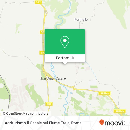 Mappa Agriturismo il Casale sul Fiume Treja