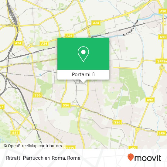 Mappa Ritratti Parrucchieri Roma