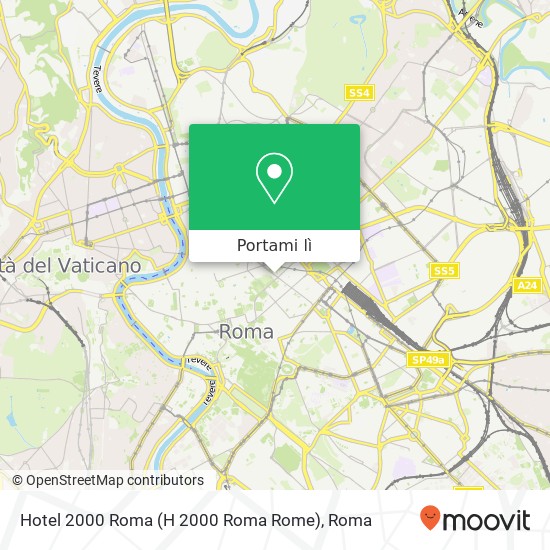 Mappa Hotel 2000 Roma (H 2000 Roma Rome)