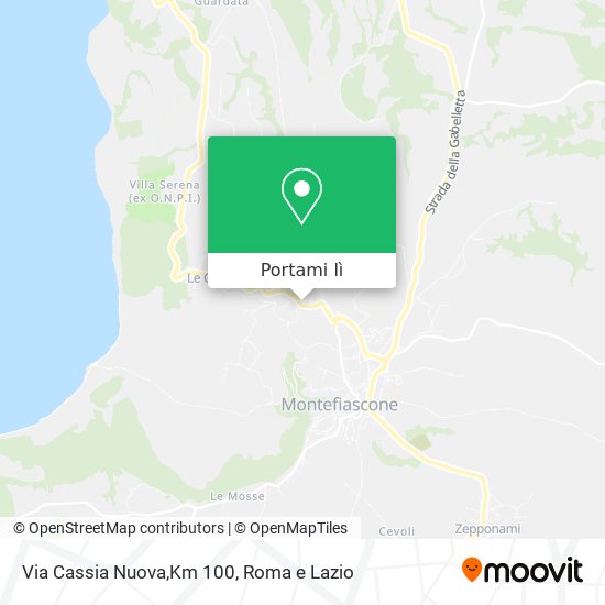 Mappa Via Cassia Nuova,Km 100
