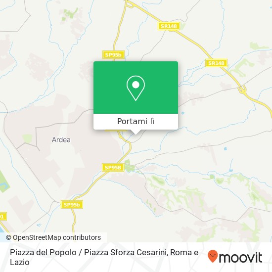 Mappa Piazza del Popolo / Piazza Sforza Cesarini