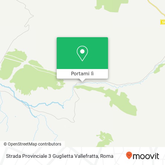 Mappa Strada Provinciale 3 Guglietta Vallefratta