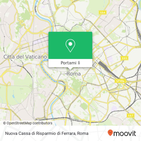 Mappa Nuova Cassa di Risparmio di Ferrara