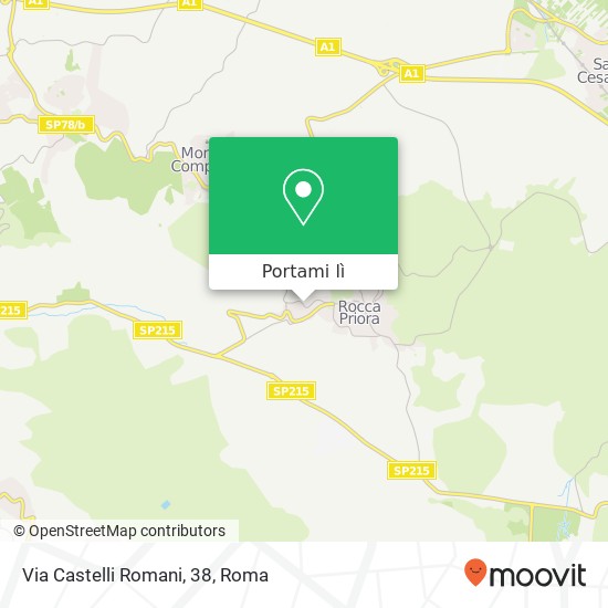 Mappa Via Castelli Romani, 38