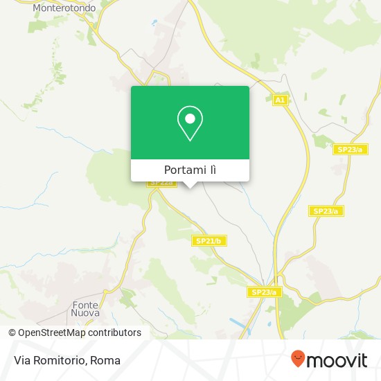 Mappa Via Romitorio
